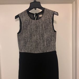 LOFT Mixed Media Sheath Dress